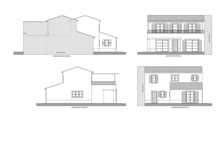 Istra, Marčana, dvojna kuća NKP 180 m2 u mirnom  uređenom naselju