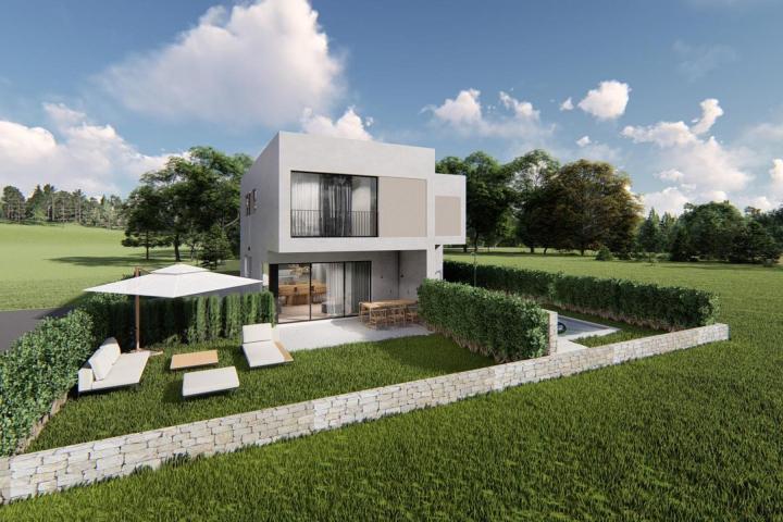 Pirovac, vila s bazenom i dvije stambene jedinice, NKP 239, 12 m2