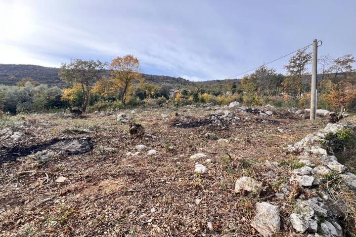 Istra, Labin - građevinsko zemljište na top lokaciji s pogledom na more, 1126 m2