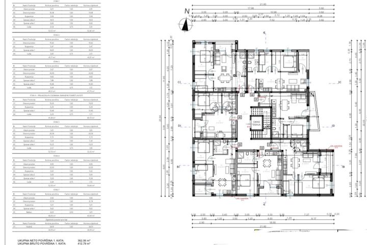 Pula, stan u novogradnji s dvije spavaće sobe 49, 51 m2