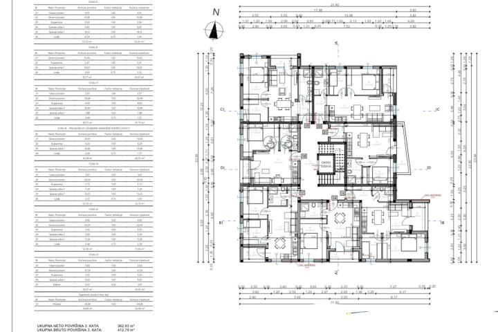 Pula, stan u novogradnji s dvije spavaće sobe 49, 51 m2