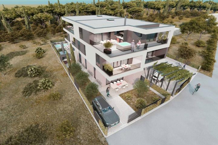 Pula, Šijana - vrhunski stambeni projekt NOVOGRADNJE, PENTHOUSE A4, NKP 160. 77 m2