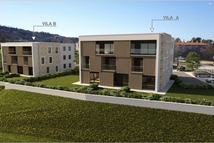 Istra, Labin - prekrasni trosobni stan u urbanoj villi, A6 1. kat, NKP 81. 74 m2 - pogled na more