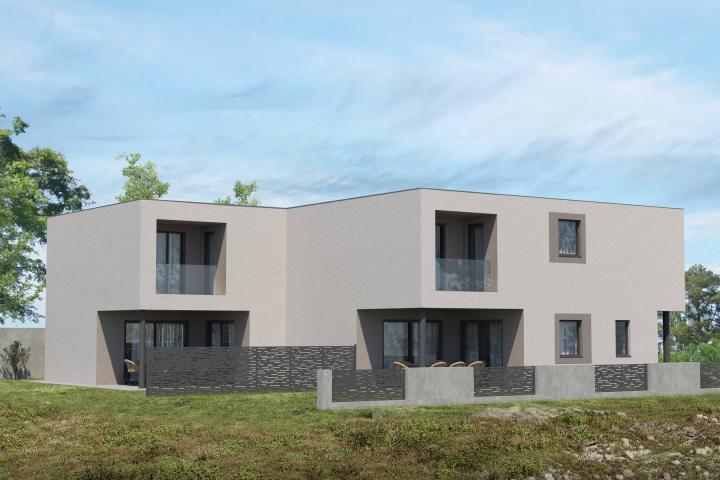 Istra, Labin - četverosoban stan A u kvalitetnoj duplex kući novogradnje s vrtom, NKP 136. 40 m2