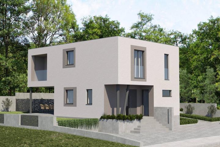 Istra, Labin - četverosoban stan A u kvalitetnoj duplex kući novogradnje s vrtom, NKP 136. 40 m2