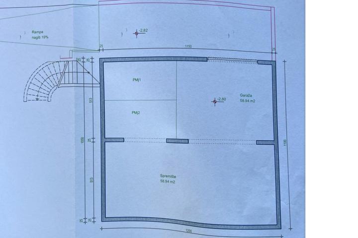 Vodnjan, građevinska parcela  1230 m2 s pravomoćnom građevinskom dozvolom