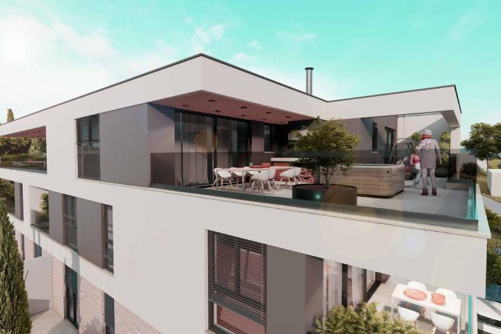 Pula, Šijana - vrhunski PENTHOUSE U NOVOGRADNJI, stan B4, NKP 120. 75 m2