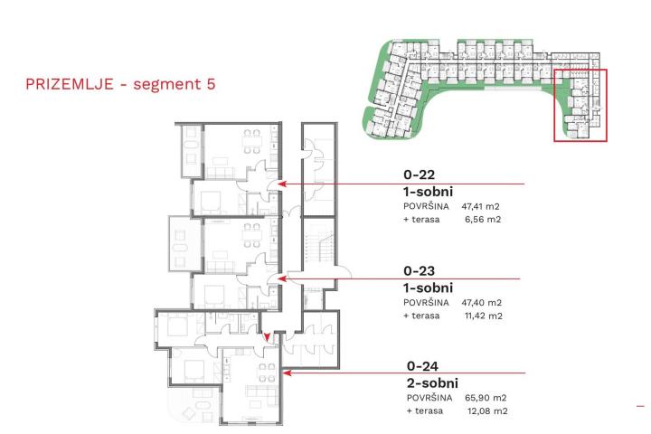 Umag, jednosoban stan, parking, S 0-23