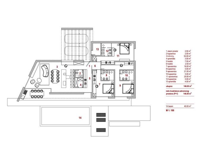 Istra, Kaštelir -  Labinci, moderna urbana vila NKP 160 m2 s velikom okućnicom