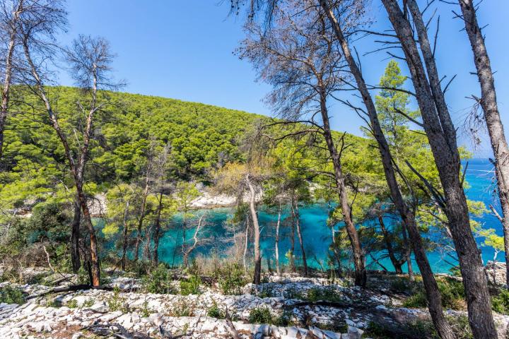 Korčula, atraktivno građevinsko zemljište 1. red uz more