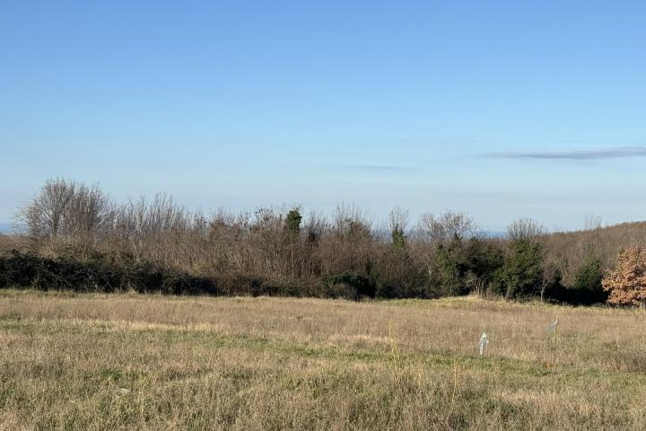 Istra, Poreč okolica, građevinsko zemljište s pogledom na more 