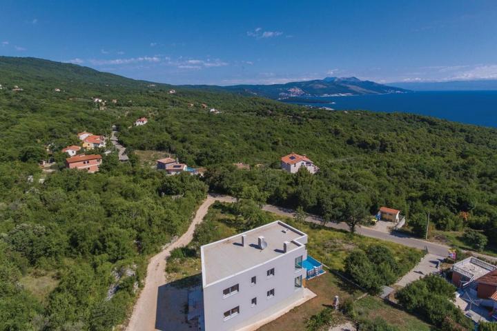 Raša, Drenje, kuća s predivnim pogledom na more