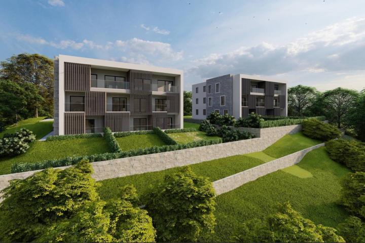 Istra, Labin - prekrasni penthouse u urbanoj villi, A7 2. kat, NKP 112. 15 m2 - pogled na more