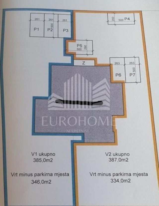 VINOGRADSKA, STAN 324 m2 + 4 PARKIRNA MJESTA + 334 m2 VRTA