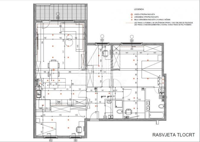 Luskuzni 4S+DB stan, 135m2-NOVA CIJENA