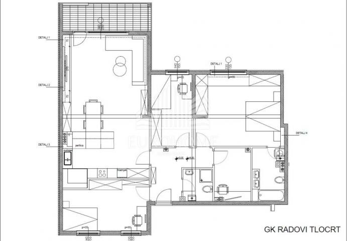 Luskuzni 4S+DB stan, 135m2-NOVA CIJENA