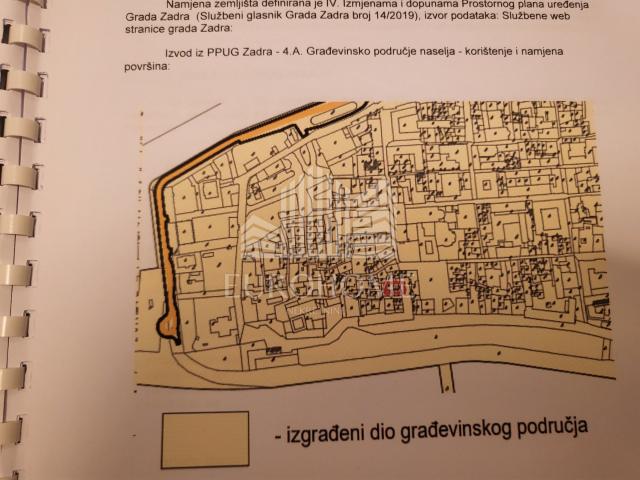 Zadar,  građevinsko zemljište u povijesnoj jezgri, 158m2