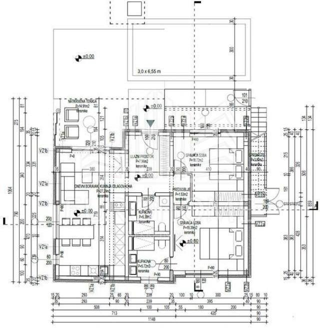 Vila s bazenom dizajn renomiranih arhitekata 191 m2, Vir