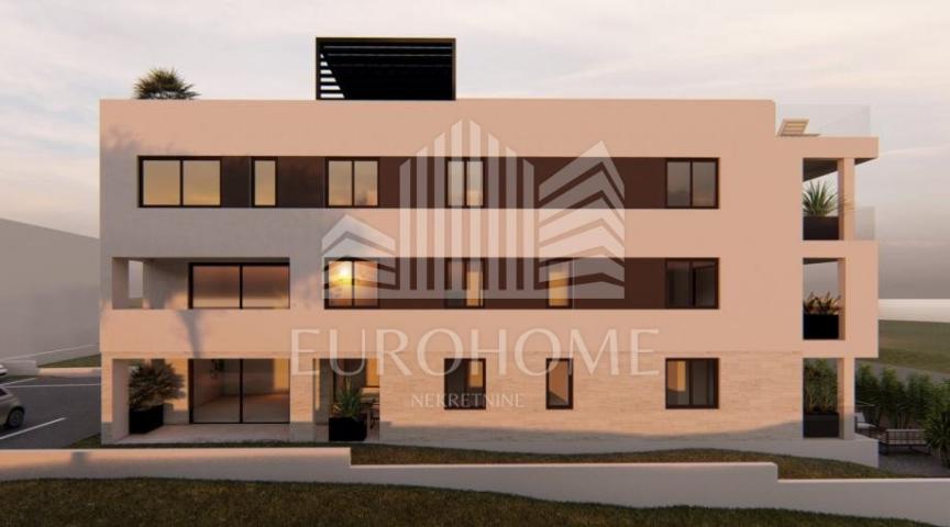 Zadar, Diklo, novogradnja, luksuzni penthouse s pogledom na more 145m2