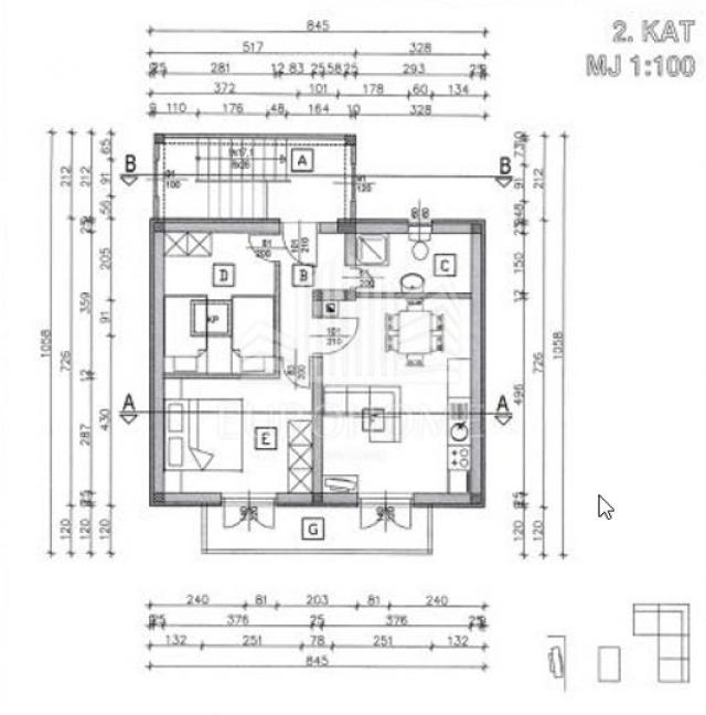 Turanj, apartman 64m2 200 m od mora +parking + 150 m2 zemljišta