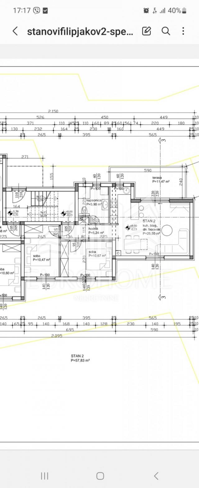 Stan 3S u prizemlju, Sveti Filip i Jakov, 199. 000€;67m2