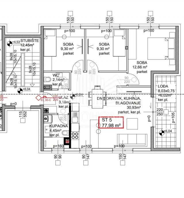 Stan 78, 5 m2, Odra, Novogradnja