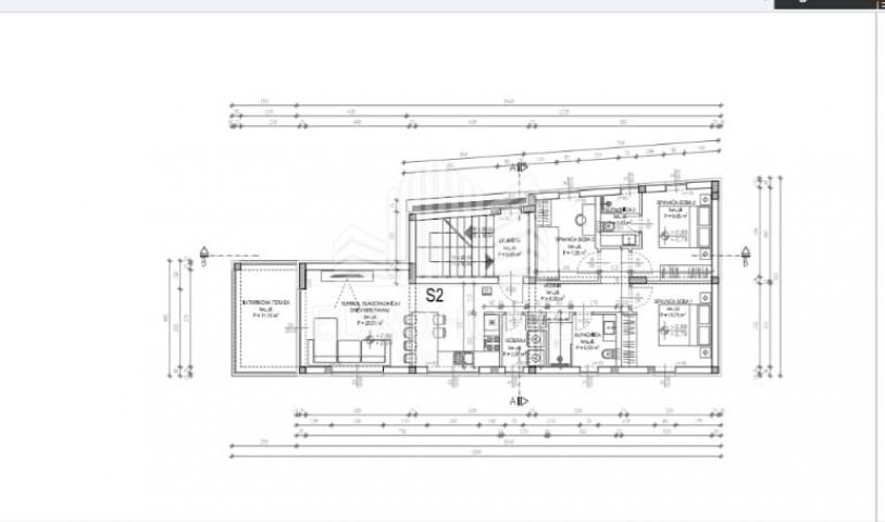 Trosobni Penthouse, POGLED NA MORE, Lift, Diklo