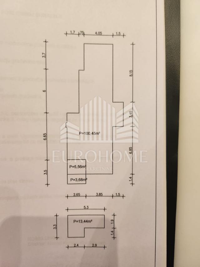 4S stan, 100 m2 + vrt, podrum, terasa, Špansko