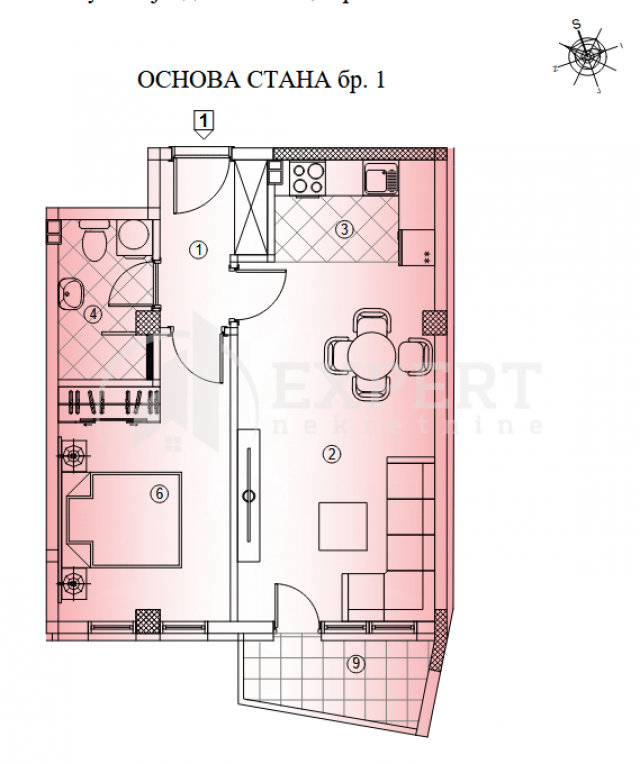 Novogradnja na Crvenom pevcu, 1. 5, 49 m2, povrat PDV-a