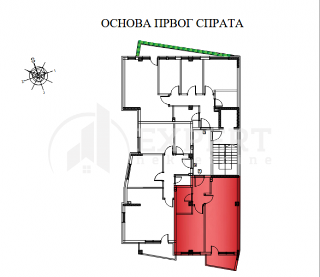 Novogradnja na Crvenom pevcu, 1. 5, 49 m2, povrat PDV-a