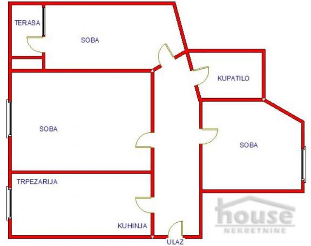 Stan NOVI SAD, ŠONSI, kv: 89, € 155800, ID: 1032486