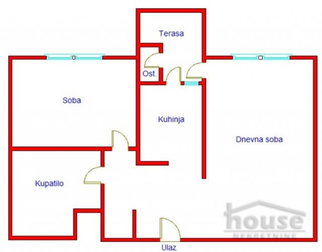 Stan NOVI SAD, NOVO NASELJE, kv: 62, € 133900, ID: 1057571