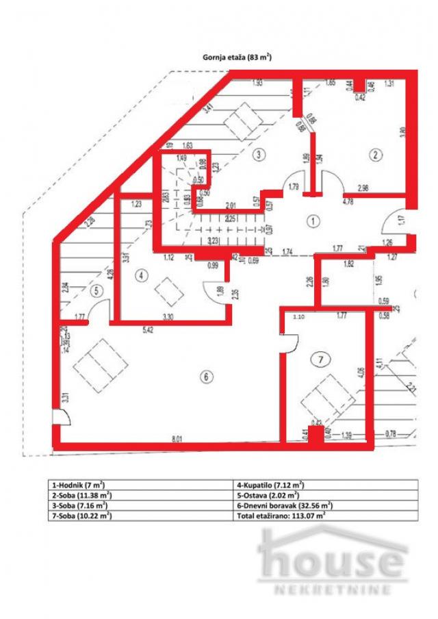 Stan NOVI SAD, BULEVAR PATRIJARHA PAVLA, kv: 113, € 188500, ID: 1057901