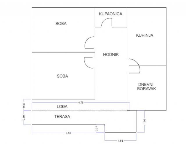 Stan za radnike, Gornja Dubrava, 85m2