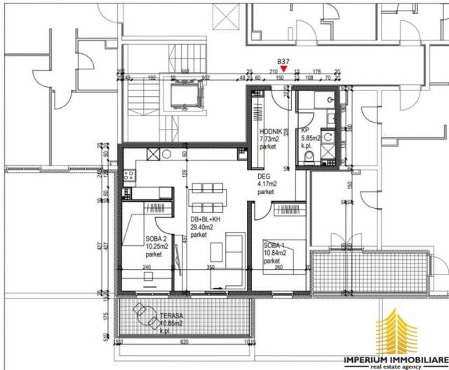 Iznajmljivanje: Poljanice, 70 m2, 3-soban Stan, Novogradnja