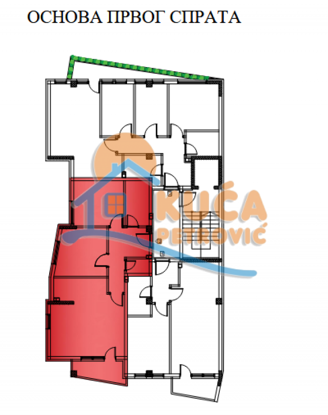 Novogradnja na Crvenom pevcu, 2. 5, 66 m2, povrat PDV-a