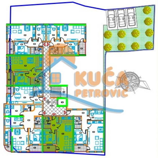 NOVOGRADNJA, CENTAR, DVOSOBAN, PDV, PARKING