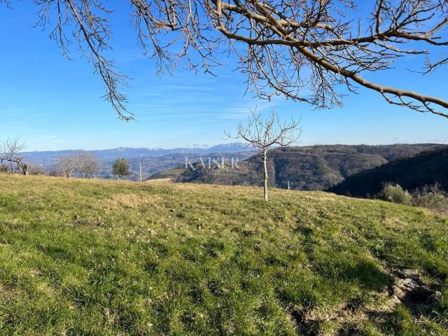 Istria, Motovun, building plot with panoramic view