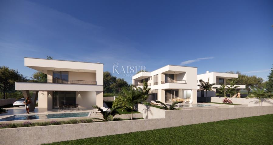 Otok Krk, Brzac - moderna villa sa bazenom 212m2