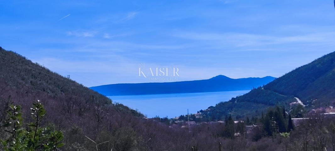 Mošćenička Draga - land with sea view, 1,215 m2