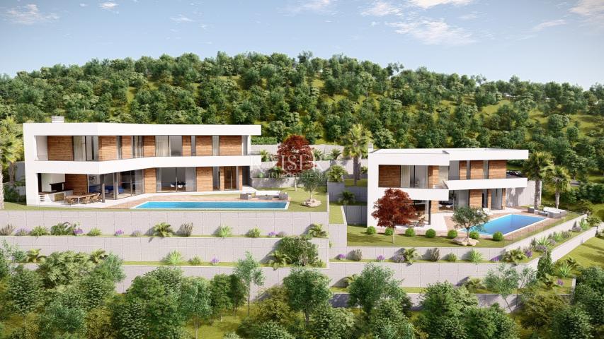 Mošćenička Draga - land with sea view, 1,215 m2