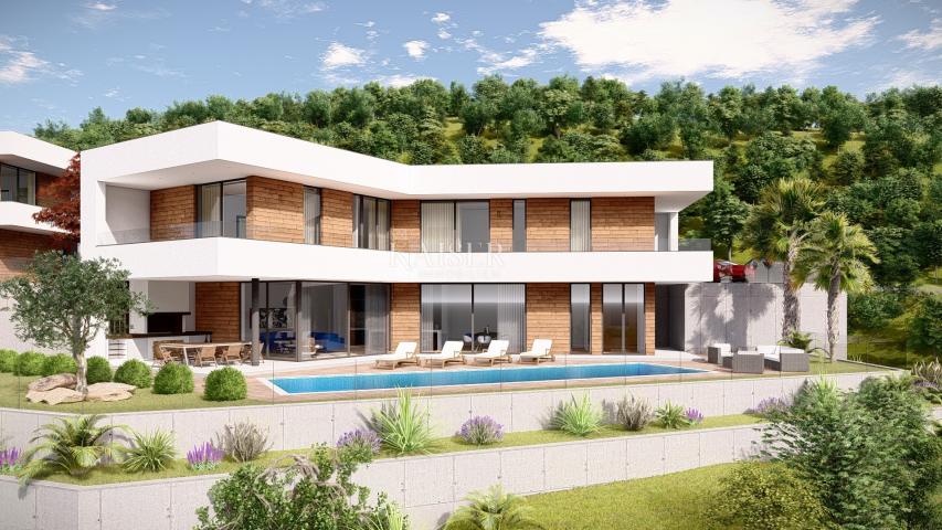 Mošćenička Draga - land with sea view, 1,215 m2