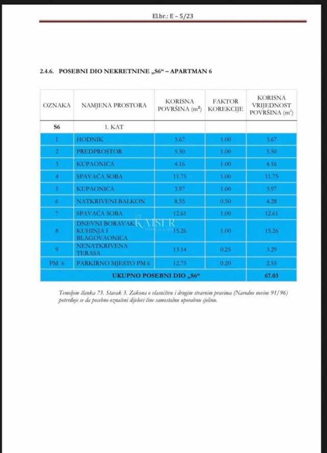 Medulin – Stan 2S+DB na 1. katu, 100 m od mora (43/6)