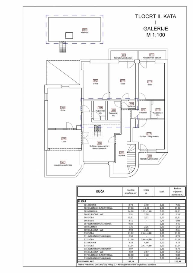 Novi Vinodolski, Klenovica - Villa zur Renovierung 322m2