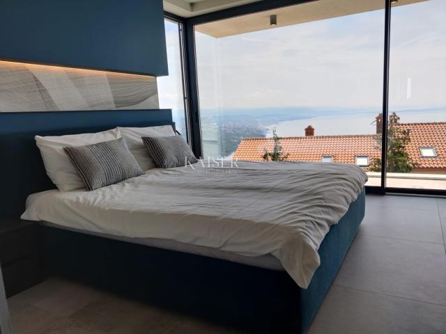 Opatija Riviera, einzigartige Villa mit spektakulärem Meerblick und city skyline Rijeku.