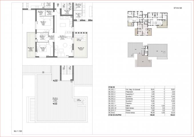 APARTMANSKA ZGRADA S 9 APARTMANA - 2. RED OD MORA - LIFT