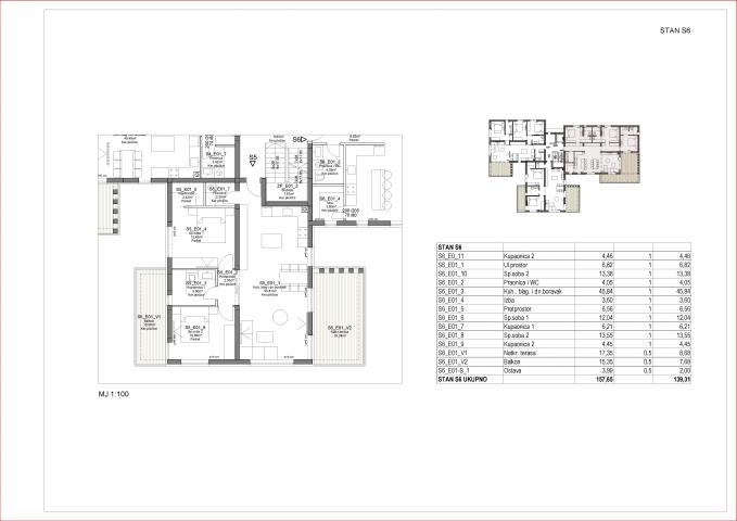 APARTMANSKA ZGRADA S 9 APARTMANA - 2. RED OD MORA - LIFT