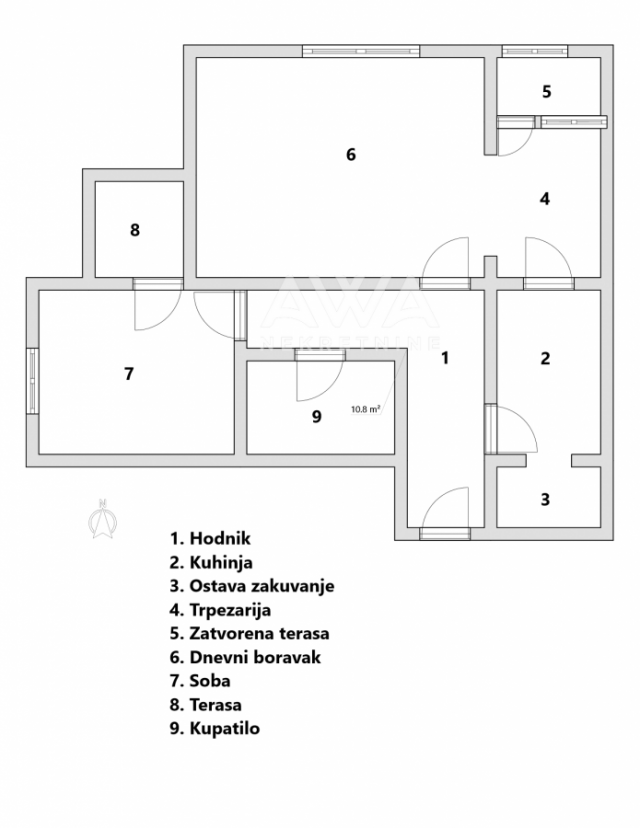 Odžaci, Stan 60 m2 na IV spratu