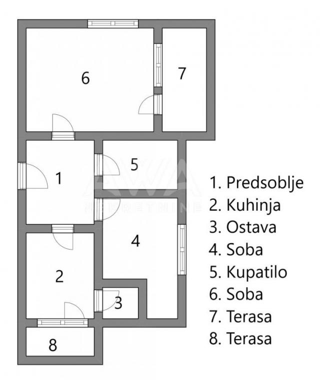 Komforni dvosoban stan 70m2, drugi sprat