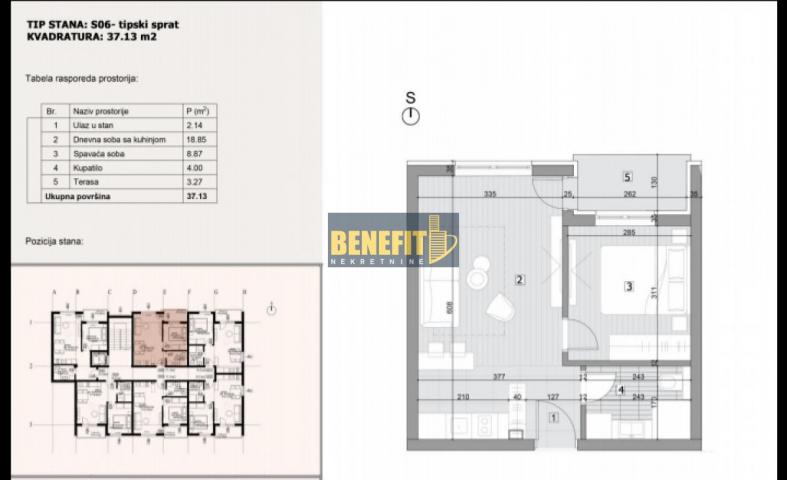 Lux 2. 0 apartman 37, 13m2, naselje Jelena Anžujska